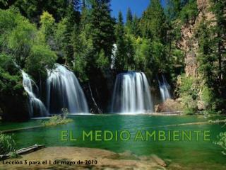 EL MEDIO AMBIENTE