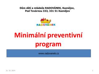 Minimální preventivní program DDM