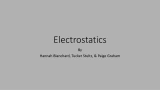 Electrostatics