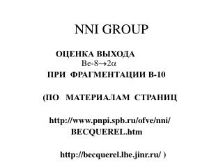 NNI GROUP