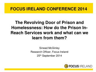 FOCUS IRELAND CONFERENCE 2014