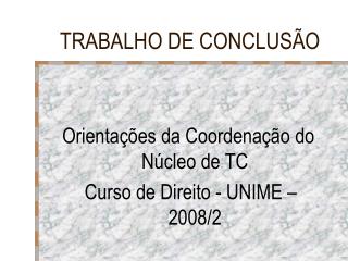 TRABALHO DE CONCLUSÃO