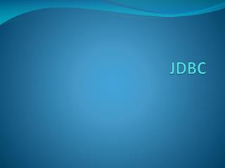 JDBC