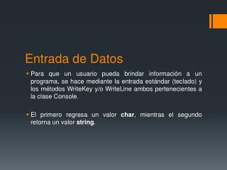 Entrada de Datos