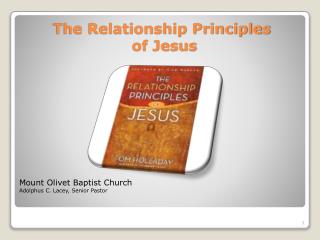 The Relationship Principles of Jesus