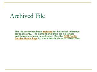 Archived File