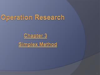 Operation Research