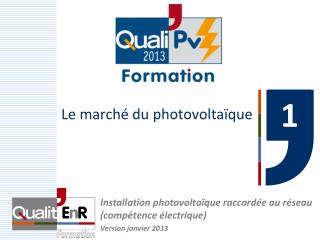 Le marché du photovoltaïque