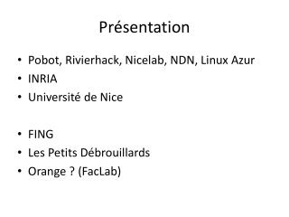Présentation
