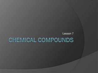 Chemical Compounds