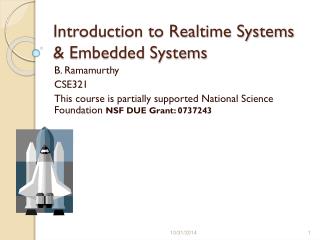 Introduction to Realtime Systems &amp; Embedded Systems