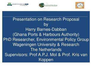 Presentation on Research Proposal by