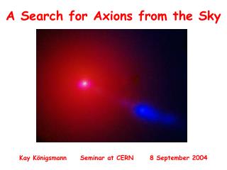 A Search for Axions from the Sky