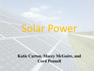 Solar Power