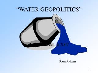 “WATER GEOPOLITICS”