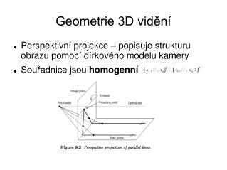 Geometrie 3D vidění