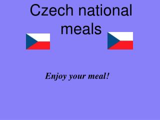 Czech national meals