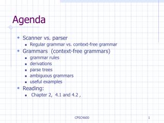 Agenda
