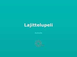 Lajittelupeli