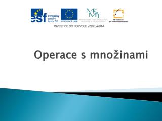 Operace s množinami