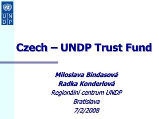 Czech – UNDP Trust Fund