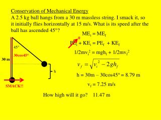 Conservation of Mechanical Energy