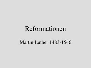 Reformationen