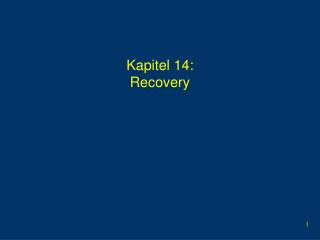 Kapitel 14: Recovery