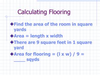 Calculating Flooring