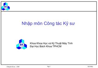 Nhập môn Công tác Kỹ sư