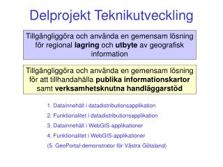 Delprojekt Teknikutveckling