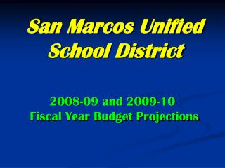 San Marcos Unified School District