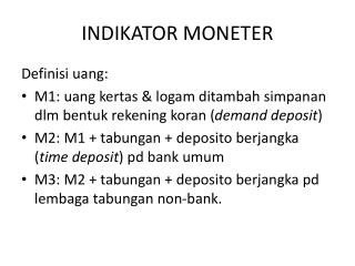 INDIKATOR MONETER