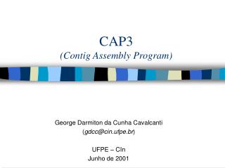 CAP3 (Contig Assembly Program)