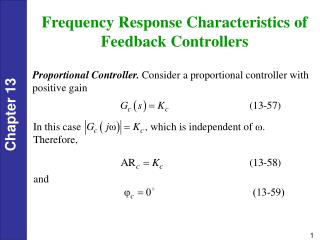 Frequency Response Characteristics of Feedback Controllers