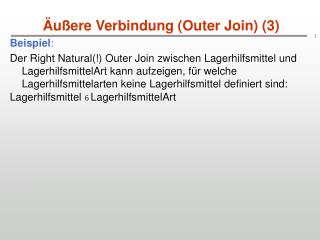 Äußere Verbindung (Outer Join) (3)