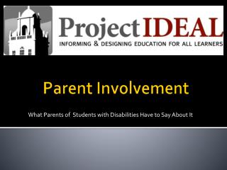 Parent Involvement