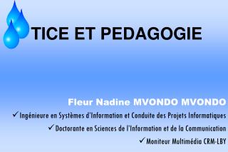 TICE ET PEDAGOGIE