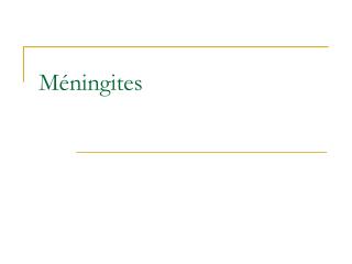 Méningites