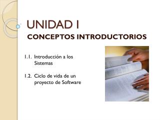 UNIDAD I