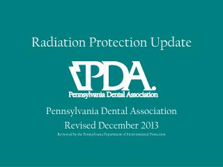 Radiation Protection Update