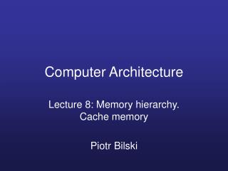 Computer Architecture