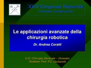 XXIV Congresso Nazionale Innovare conservando