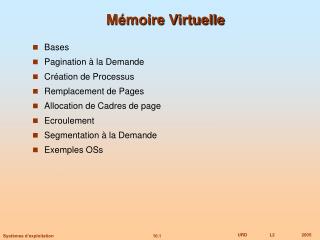 Mémoire Virtuelle