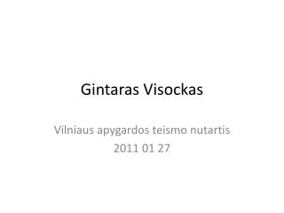 Gintaras Visockas