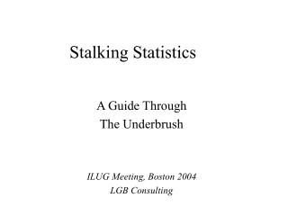 Stalking Statistics