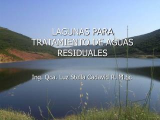 LAGUNAS PARA TRATAMIENTO DE AGUAS RESIDUALES