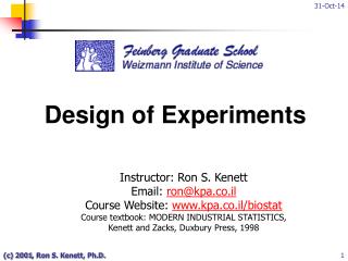 Design of Experiments