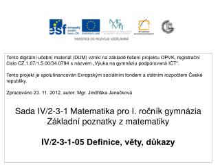 Základní pojmy