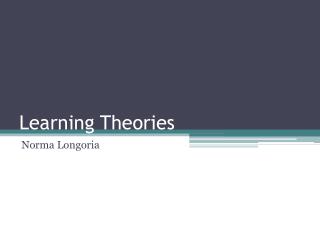 Learning Theories